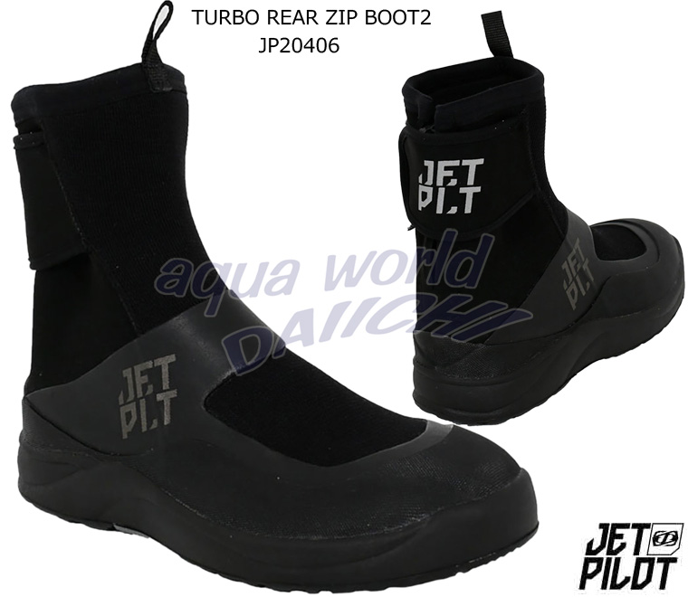 人気デザイナー ZIP REAR 【JETPILOT】TURBO BOOTS 8(26.0-26.5) ジェットパイロット マリンブーツ BLACK 2  - ウエア - labelians.fr