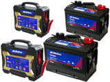VOYAGERディープサイクルバッテリー+AD-2002充電器2セット