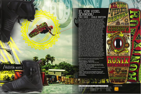 2014 RONIX EL VON VIDEL SCHNOOK CABLE NU CORE SERIES